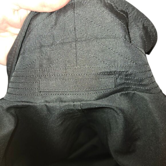 Banana Republic VTG '04 Black Polyester Knee Length Mac Raincoat Men's Sz XL - Picture 8 of 13